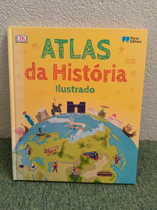 Livro "Atlas da História Ilustrado" da Porto Editora / DK