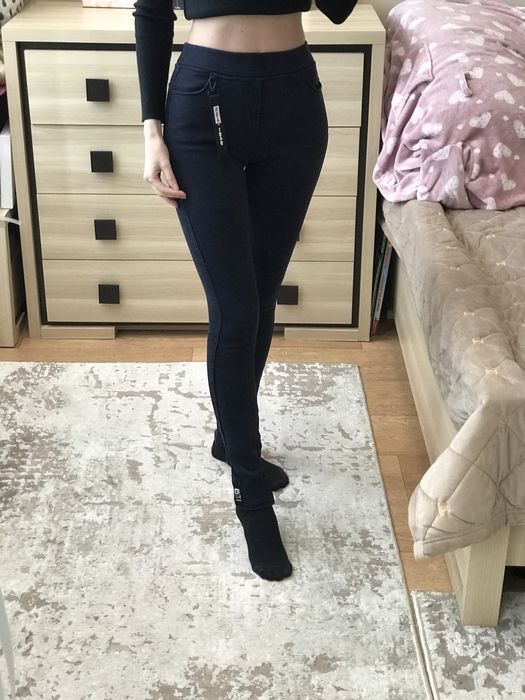 Темно-сині джинси з утепленням