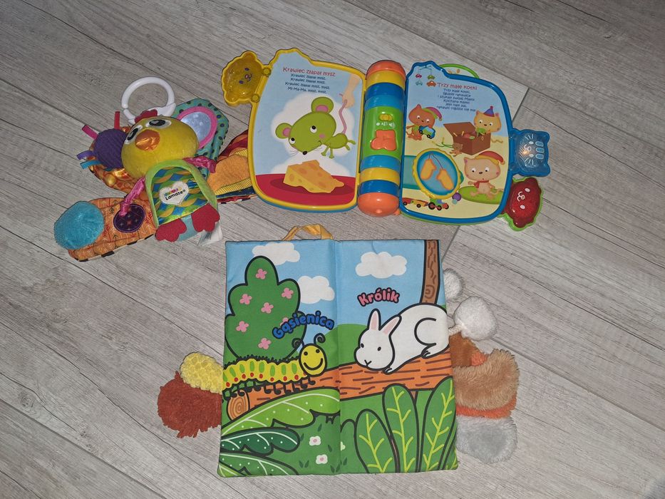 Zabawki sensoryczo-interaktywne w tym VTech Książeczka Bajeczka 60341