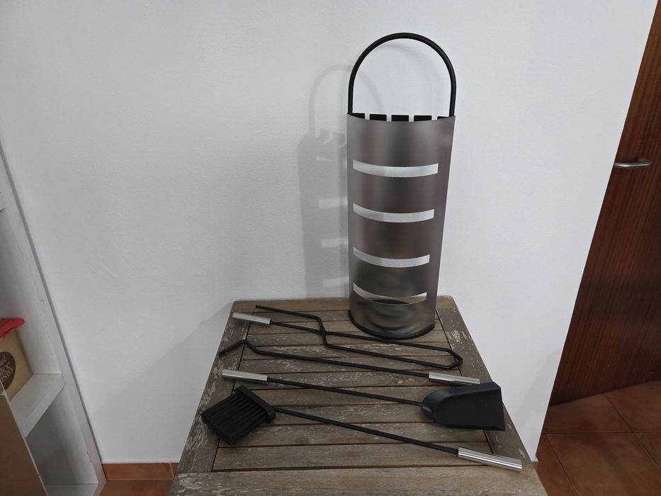 Conjunto de acessórios para lareira