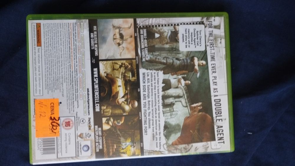 Splinter cell duble agent Xbox 360, wyprzedaż własnej kolekcji