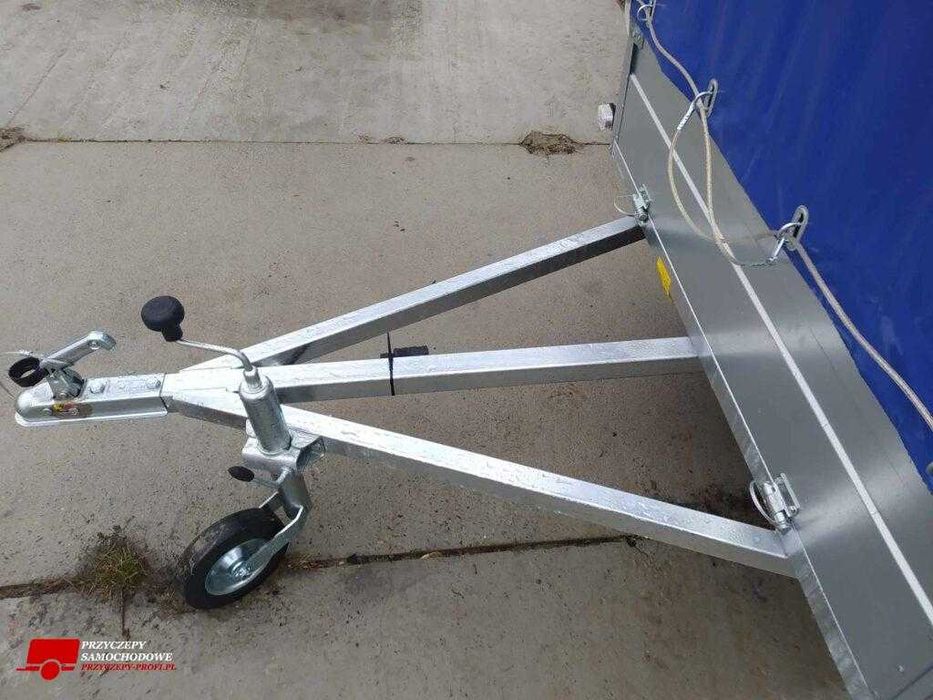 Przyczepa lekka Rydwan model A750/D2 wym 245x125 profesjonalna resor