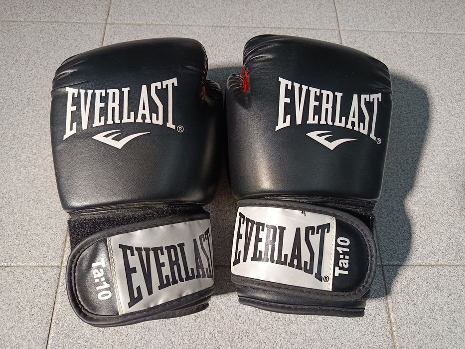 Luvas de Boxe EVERLAST 'Rodney' PU - 10 oz (NOVAS a Estrear + Bolsa Original)