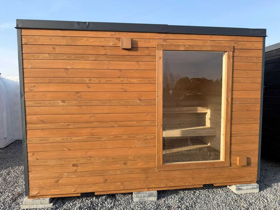 Sauna ogrodowa Hot Tub z Przedsionkiem SPA Dostawa Cała Polska