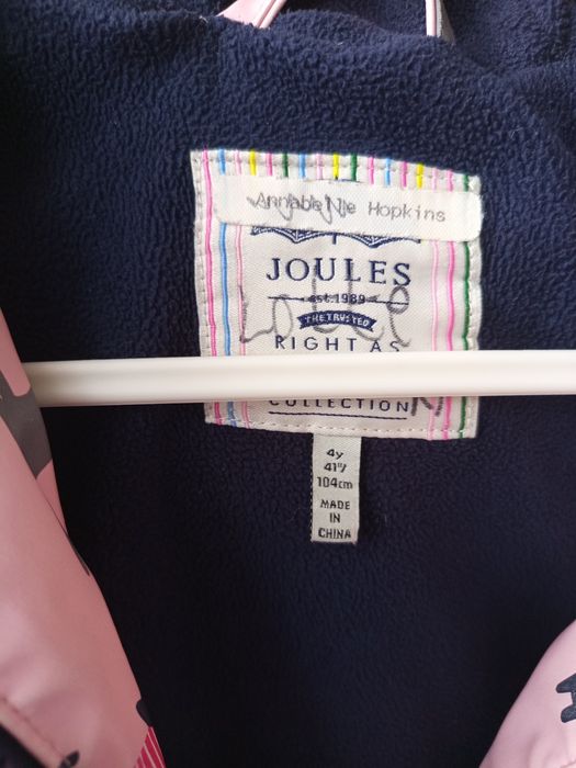 Куртка дощовик Joules 4 роки,104см для дівчинки
