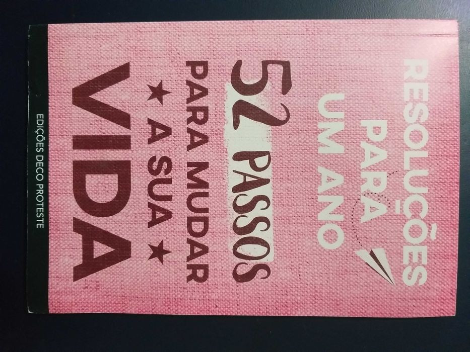 Livro "Resoluções para um ano - 52 passos para" da Deco Proteste Novo