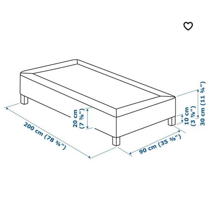 Estrutura de Cama IKEA 90 x 200 cm