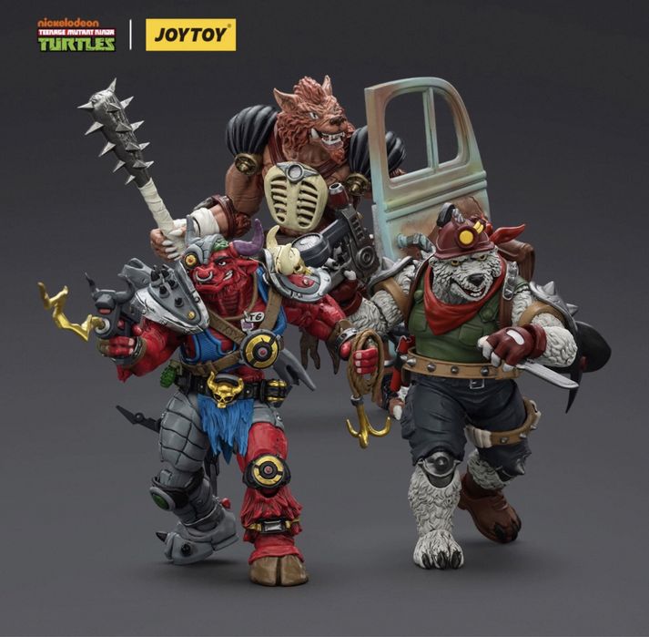 Фигурки Joy Toy, TMNT, Черепашки ниндзя, Shredder, Krang, April: 6