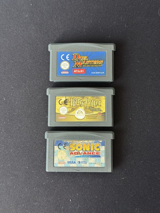 Jogos Gameboy Advance SP - Sonic Advance & Harry potter & Duel Masters