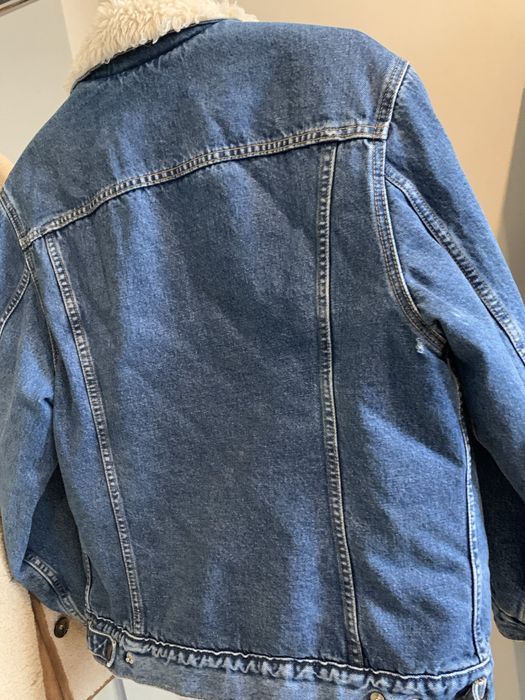 Levis шерпа , джинсовая куртка