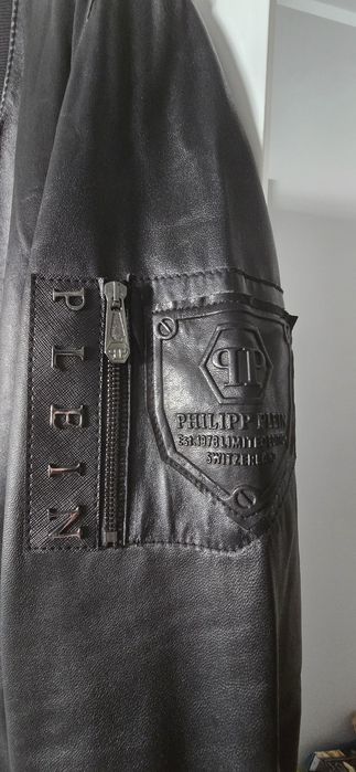Kurtka Philipp Plein skórzana męska NOWA