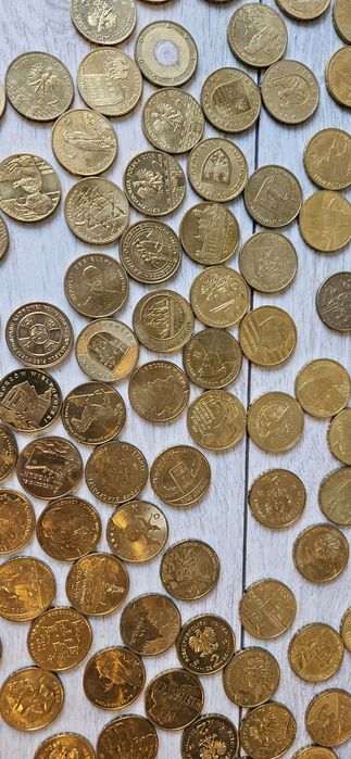 Monety dwuzłotowe różne