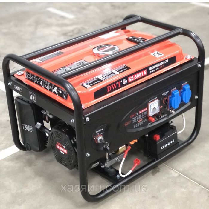 Генератор професiйний 3 кВт електростартер DWT Швейцария
