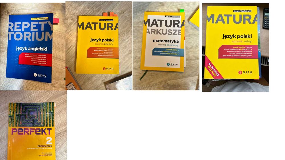 Książki do liceum/technikum (używane/nowe w różnym stanie)