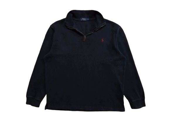 POLO RALPH LAUREN Sweter Męski Quarter Zip Granatowy r. L