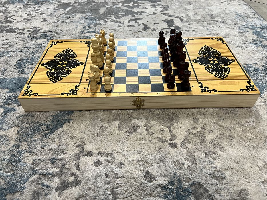 Нарди шашки шахмати 3в1