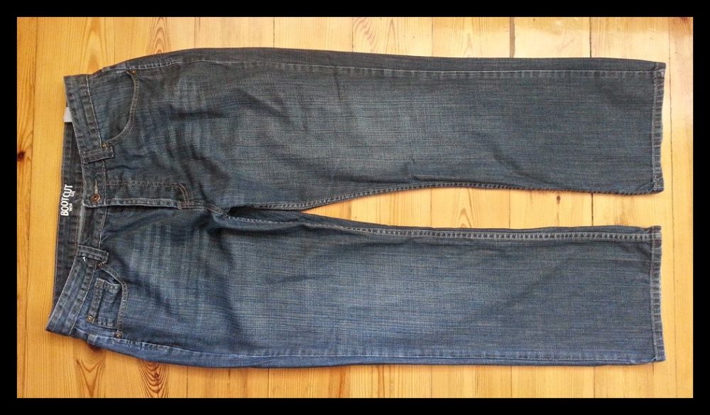 Jeansy BOOTCUT pas 91cm W34 L32, L/XL