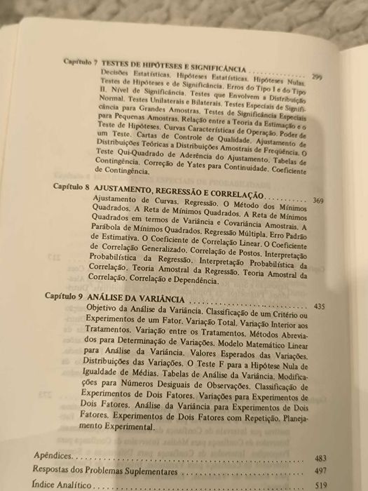 Livro "Probabilidade e Estatística" de Murray R. Spiegel