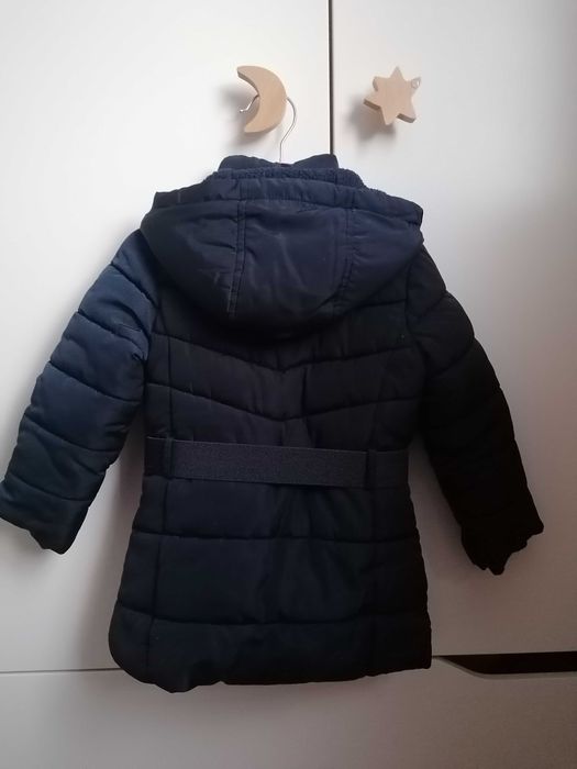 Kurtka zimowa, pikowana, C&A, granatowa