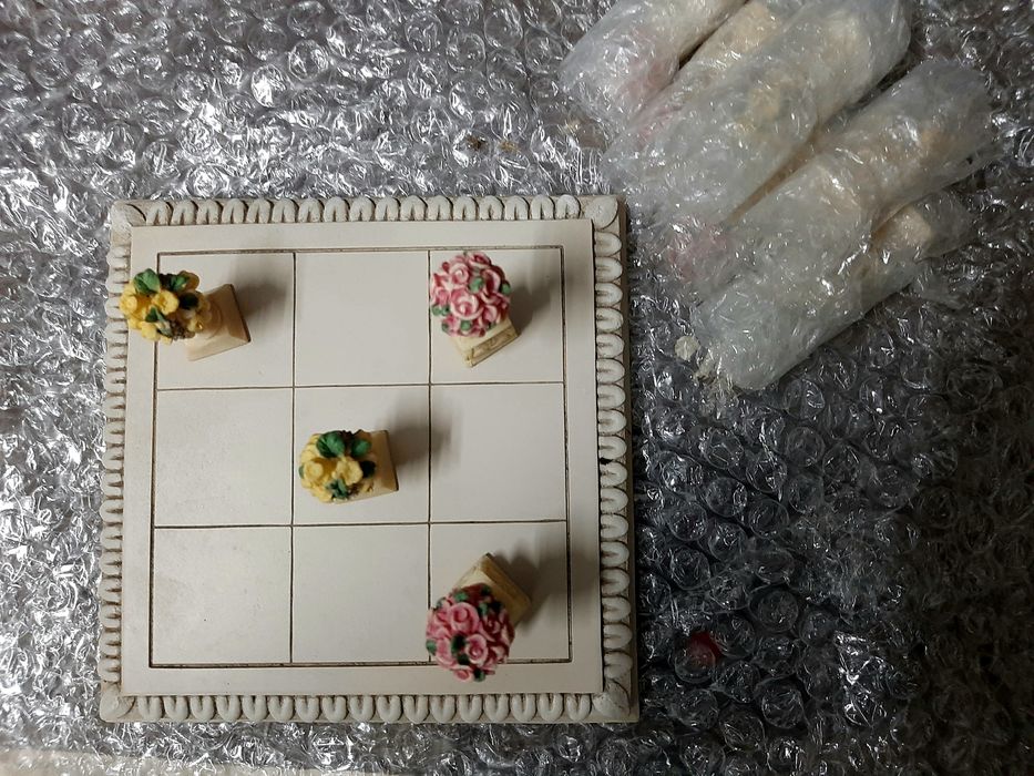 Jogo do galo em porcelana