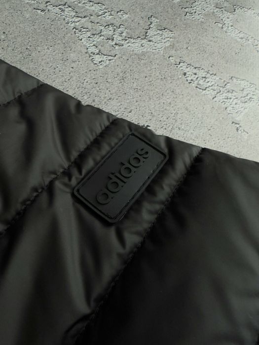 Куртка мужская Adidas до 0°С демисезонная с капюшоном адидас черная