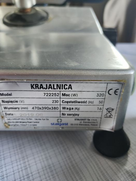 Krajalnica Stalgast  model 722252