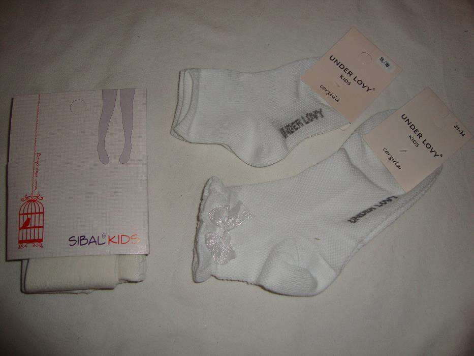 Saldos - Meias/Collants para menina/menino (Novas)