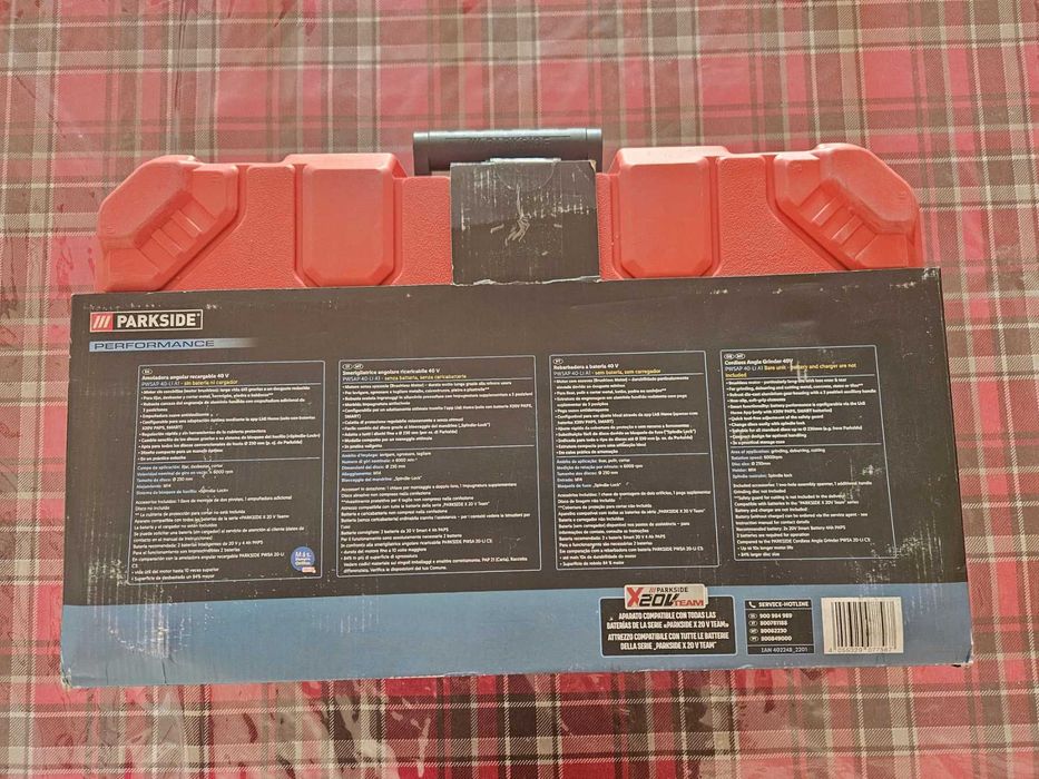 Rebarbadora angular NOVO Parkside Performance