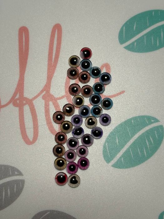 Продаю оченята-кабошони для рукоділля, іграшок, ляльок, біжутерії.
Роз