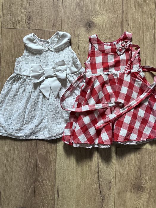 Zestaw dwóch sukienek rozm 80