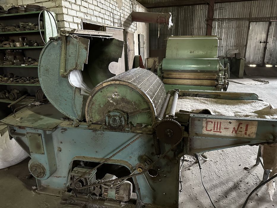 Агрегат для підготовки та переробки сировини, неткані матеріали