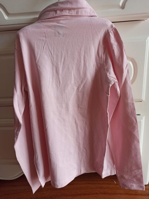 Camisola de Gola Zippy Rosa com manga princesa– Nova