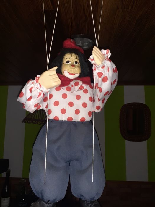 Very beautiful antique wooden puppet