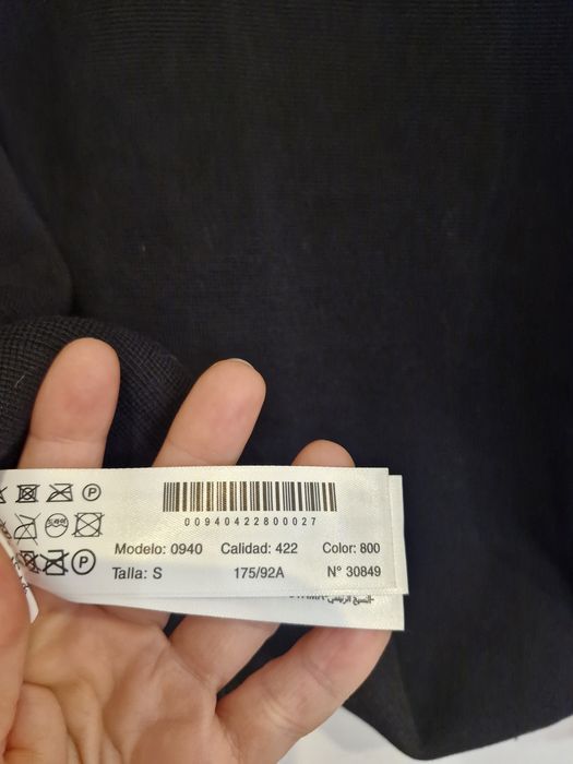 MASSIMO DUTTI Kurtka Hybrydowa Pikowana Sweter Męski S Nowa z Metką Premium