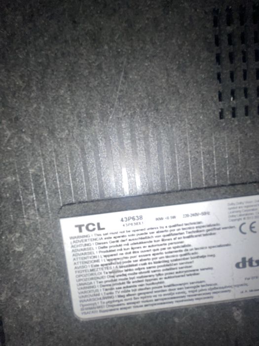 Телевізор TCL 43" 43P638