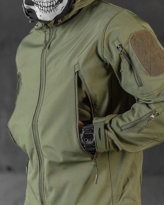 Теплий костюм Soft Shell флісова підкладка водовідштовхувальна тканина