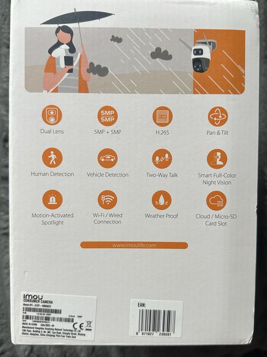 Нова оригінальна камера відеонагляду IMOU Cruiser Dual 10 MP (3.6мм)