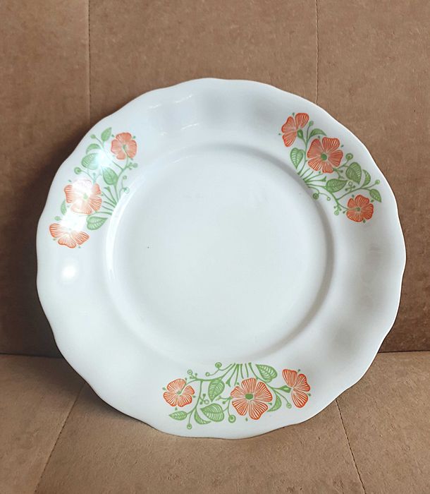 duży talerz patera w kwiaty porcelana Karolina  vintage PRL