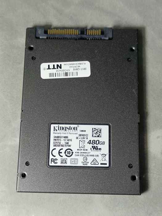 SSD диск ССД Kingston A400 480GB 100% здоровя надійний та якісний ССД!