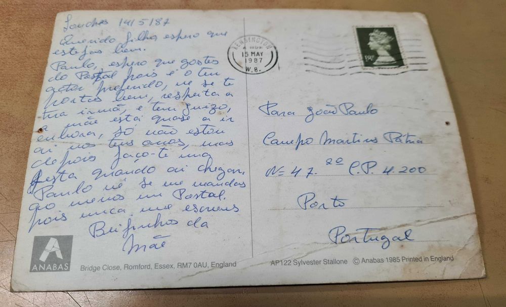 Postais Ilustrados de Marilyn Monroe e Sylvester Stallone