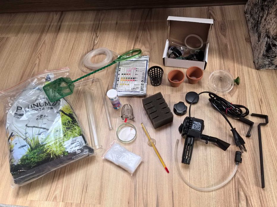 filtr, podłoże, akcesoria do akwarium