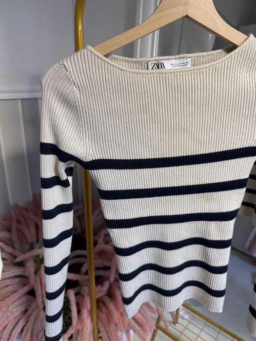 Zara prazkowany sweterek sweter w paski rozmiar M