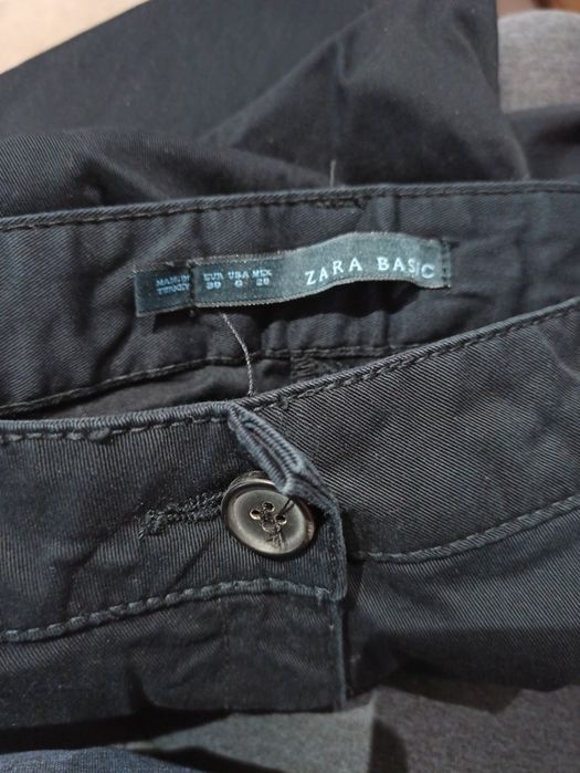Spodnie eleganckie ciemnogranatowe Zara M