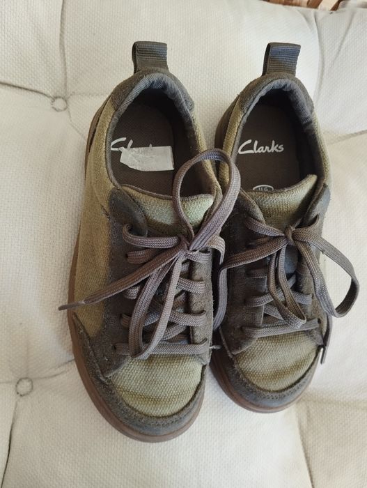 Buty trampki, khaki, sznurowane, wiosenne r. 29 Clarks