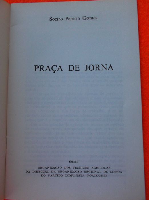 Praça De Jorna -  Soeiro Pereira Gomes