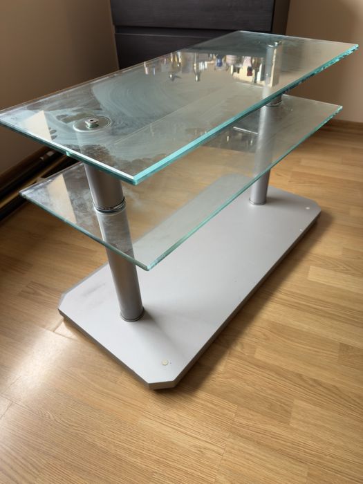 Mesa Centro/Apoio de Vidro