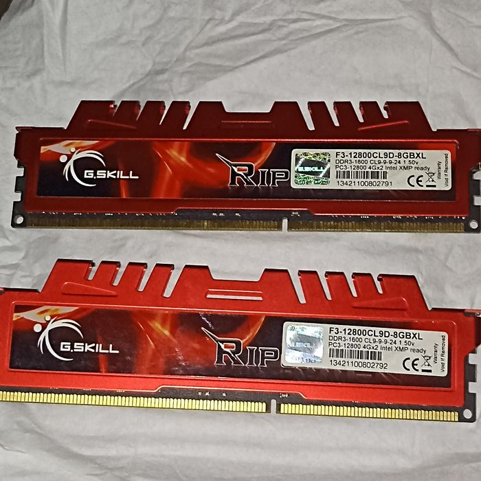 Par de Memórias 16gigas DDR3 para fixo