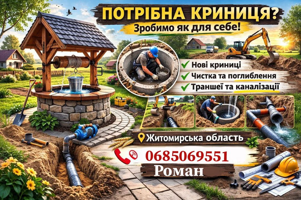 Копаємо Криниці та Каналізації