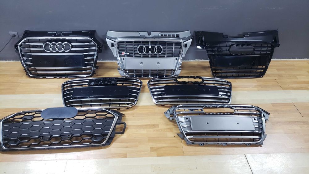 Решіки радіатора Audi S lineA1/A3/A4/A5/A6/A7/A8  різні моделі