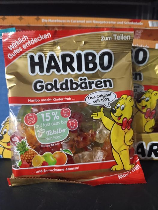 Кіндер Bueno, Kinder Riegel, Milka Nussini, Haribo